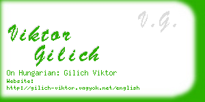 viktor gilich business card
